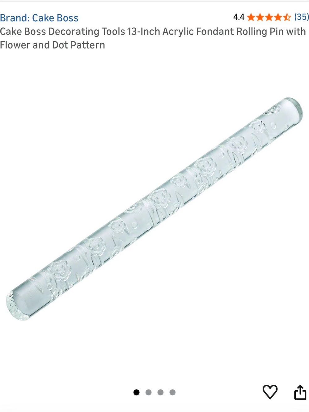 Get Your Cake Embossed Fondant Flower & Dot Roller